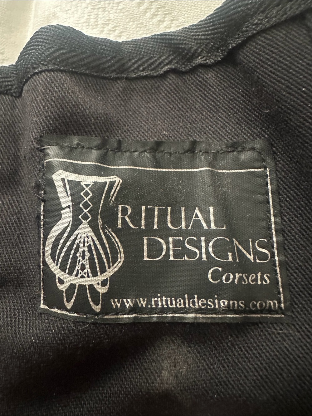 Ritual Designs Corsets Blue Camo Cybergoth Bondage Straps Waist Cincher sz 26 - Picture 10 of 12